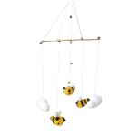 Carillons eoliens en laine tiss�e, ornements de d�coration murale pour lit de b�b�, chambre d'enfant, ...