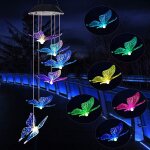 Carillons eoliens papillon pour balcon eclairage solaire efficace en energie décoration de chambre d'enfant ... Carillons eoliens papillon pour balcon eclairage solaire efficace en energie décoration de chambre d'enfant ...