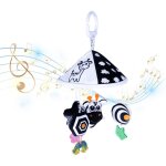 Carillon eolien pour voiture, parapluie suspendu, jouet pour bb, noir et blanc, jouet pour education ...