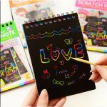 Carnet de croquis en papier color pour enfants, carnet de croquis, graffiti, bobines de dessin, carnet ...