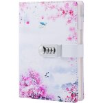 Carnet secret fille, journal intime avec code, cahier journal bloc - notes en pu cuir pour bureau papeterie ...