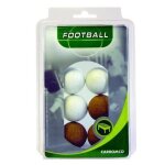 Carromco balles de baby - foot lige 3 x coloris naturel - 3 x blanc