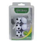 Carromco balles de baby - foot lige 3 x noir / blanc / 3 x blanc