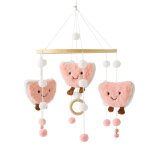 Carrousel musical de dinosaure de dessin pour bb, jouets mobiles de cloche de lit cpull, hochets pour ...