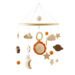 Carrousel musical en forme de nuage pour bb de 0 a 12 mois, jouet musical, cloche de lit pour, cadeau ...