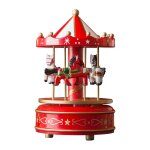 Carrousel musical rotatif pour enfants, cheval musical de nol, figurine a collectionner, cadeaux d'anniversai ...