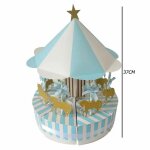 Carrousel musical rotatif de nol pour enfants, bote octave, cheval musical, dcoration de la maison, ...