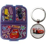 Cars bote a sandwich rutilisable a 3 compartiments multiples pour enfants avec porte - cls motif voitures ...