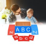 Carte abc pour enfants, apprentissage pr�coce, apprentissage de l'�criture, papier de verre, apprentissage ...