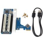 Carte adaptateur pci - e vers pci prise en charge de pcie 2 emplacements capture golden tax son port ...