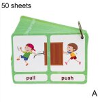 Cartes d'apprentissage educatives pour enfants, 20 groupes / ensemble en anglais, signets, flashards, ...