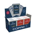 Cartes a jouer copag jeu poker plastic regular blue&red display - 10000988 - 0001