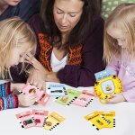 Cartes flash pour apprendre aux tout - petits, 112 cartes, apprentissage, ours bleu / tigre jaune Cartes flash pour apprendre aux tout - petits, 112 cartes, apprentissage, ours bleu / tigre jaune