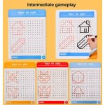 Carte de formation pour dessiner et dessiner des points, contr�le de stylo amusant, labyrinthe de la ...