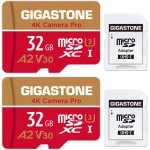 Carte mmoire 32 go lot de 2 cartes, 4k camra pro, compatible avec gopro drone switch, vitesse 95 mo ...