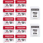 Carte mmoire 64 go lot de 10 cartes, camra plus srie, vitesse allant jusqu' 95 mo / s. idal pour ...