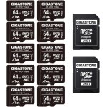 Carte mémoire 64 go lot de 10 cartes, compatible avec gopro drone caméra tablette samsung sony, haute ... Carte mémoire 64 go lot de 10 cartes, compatible avec gopro drone caméra tablette samsung sony, haute ...