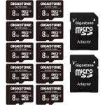Carte mémoire 8 go lot de 10 cartes, haute vitesse de lecture allant jusqu'à 80 mo / s. idéal pour portable ... Carte mémoire 8 go lot de 10 cartes, haute vitesse de lecture allant jusqu'à 80 mo / s. idéal pour portable ...