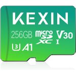 Carte mmoire microsdxc 256 go avec adaptateur sd, stockage externe full hd & 4k uhd uhs - i u3 v30 a1 ...