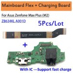 Carte mère pour asus zenfone max plus (m2) zb634kl a001d, 5 pièces, nouveau port de charge usb, connecteur ... Carte mère pour asus zenfone max plus (m2) zb634kl a001d, 5 pièces, nouveau port de charge usb, connecteur ...