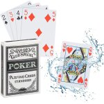 Cartes de poker en plastique, jeu imperméable, anti - déchirure & plis, 54 pièces, texas hold'em, kit ... Cartes de poker en plastique, jeu imperméable, anti - déchirure & plis, 54 pièces, texas hold'em, kit ...