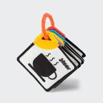Carte de stimulation visuelle montessori pour b�b�, jouets flash noir et blanc, stimulation visuelle ...