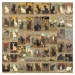 Cartes de tarot chat vintage, 200 pi�ces, dessin anim� nak aesthetic couleurs stickers, imperm�able vinyle ...