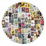 Cartes de tarot de dessin anim¿¿, autocollants r¿¿v¿¿lateurs de bonne aventure, 200 pi¿¿ces, aesthetic ... Cartes de tarot de dessin anim¿¿, autocollants r¿¿v¿¿lateurs de bonne aventure, 200 pi¿¿ces, aesthetic ...