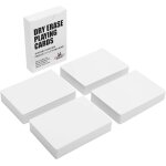 Cartes a jouer vierges effa�ables a sec avec bo�te, poker - 6, 4 cm x 8, 9 cm, 45 cartes vierges s, cartes ...