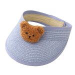 Cartoon bear enfants chapeau de paille et uv pour la protection pour le bonnet solaire pour accessoire ...
