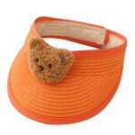 Cartoon bear enfants chapeau de paille et uv pour la protection pour le bonnet solaire pour accessoire ...