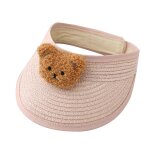 Cartoon bear enfants chapeau de paille et uv pour la protection pour le bonnet solaire pour accessoire ...