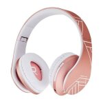 Casque audio enfant powerlocus casque sans fil p2 pour enfants (or rose)
