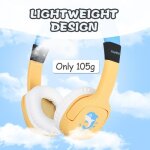 Casque bluetooth enfant avec limiteur de volume, casque audio enfant sans fil, ecouteurs bluetooth sans ...
