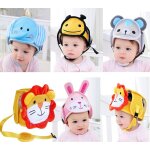 Casque de s�curit� anti - chute pour b�b�, casquette de protection de la t�te, animal de dessin anim� ...