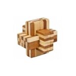 Casse t�te en bois iq test bambou : double croix