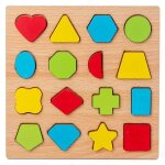 Casse - tte de forme - puzzle 3d en bois de 20cm pour bb, jouets montessori en forme'alphabet et de ...