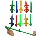 Catapulte a pression pour enfants, jouets anti - stress, s�rie de dinosaures marins tpr, jouet d'�jection ...