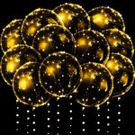 Cauc - lot de 10 ballons lumineux a led, ballons lumineux, ballons led, 61 cm, ballons d'anniversaire ...