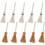 Cauc - 10 pcs balais de sorcière miniatures, balai miniature halloween maison de poupée mini balai de ... Cauc - 10 pcs balais de sorcière miniatures, balai miniature halloween maison de poupée mini balai de ...