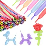 Cauc - 100 pièces ballons anniversaire, ballon baudruche long, ballon multicolore gonfler, sculpter modelage, ... Cauc - 100 pièces ballons anniversaire, ballon baudruche long, ballon multicolore gonfler, sculpter modelage, ...
