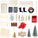 Cauc - 28 pièces porte lutin de noël, accessoires lutin farceur de noel, avec arbre de noël, mini - boîte ... Cauc - 28 pièces porte lutin de noël, accessoires lutin farceur de noel, avec arbre de noël, mini - boîte ...