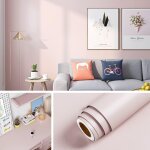 Cauc - 40cmx10m papier adhesif pour meuble rose moderne rouleau adhesif decoratif mural chambre salon ... Cauc - 40cmx10m papier adhesif pour meuble rose moderne rouleau adhesif decoratif mural chambre salon ...