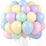 Cauc - 60 st�ck luftballons pastell, 12 zoll helium ballon