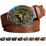 Cauc - ceintures de cowboy pour homme et femme, ceintures homme, ceinture m�di�val de en cuir avec boucle ...