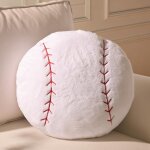 Cauc - coussin baseball peluche, ballon de baseball dcoration enfant, oreiller canap dcoratif, dcoration ...