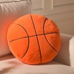 Cauc - coussin basketball peluche, ballon de basketball dcoration enfant, oreiller canap dcoratif, ...