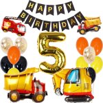 Cauc - décoration d'anniversaire 5 ans pour garçons, pelleteuses, décoration d'anniversaire pour garçon ... Cauc - décoration d'anniversaire 5 ans pour garçons, pelleteuses, décoration d'anniversaire pour garçon ...