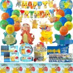Cauc - d�coration d'anniversaire sur th�me dessin anim�, ensemble de ballons d'anniversaire pour enfants, ...