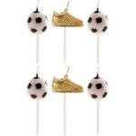 Cauc - dekora - bougies d'anniversaire football - ballon et botte d'or Cauc - dekora - bougies d'anniversaire football - ballon et botte d'or